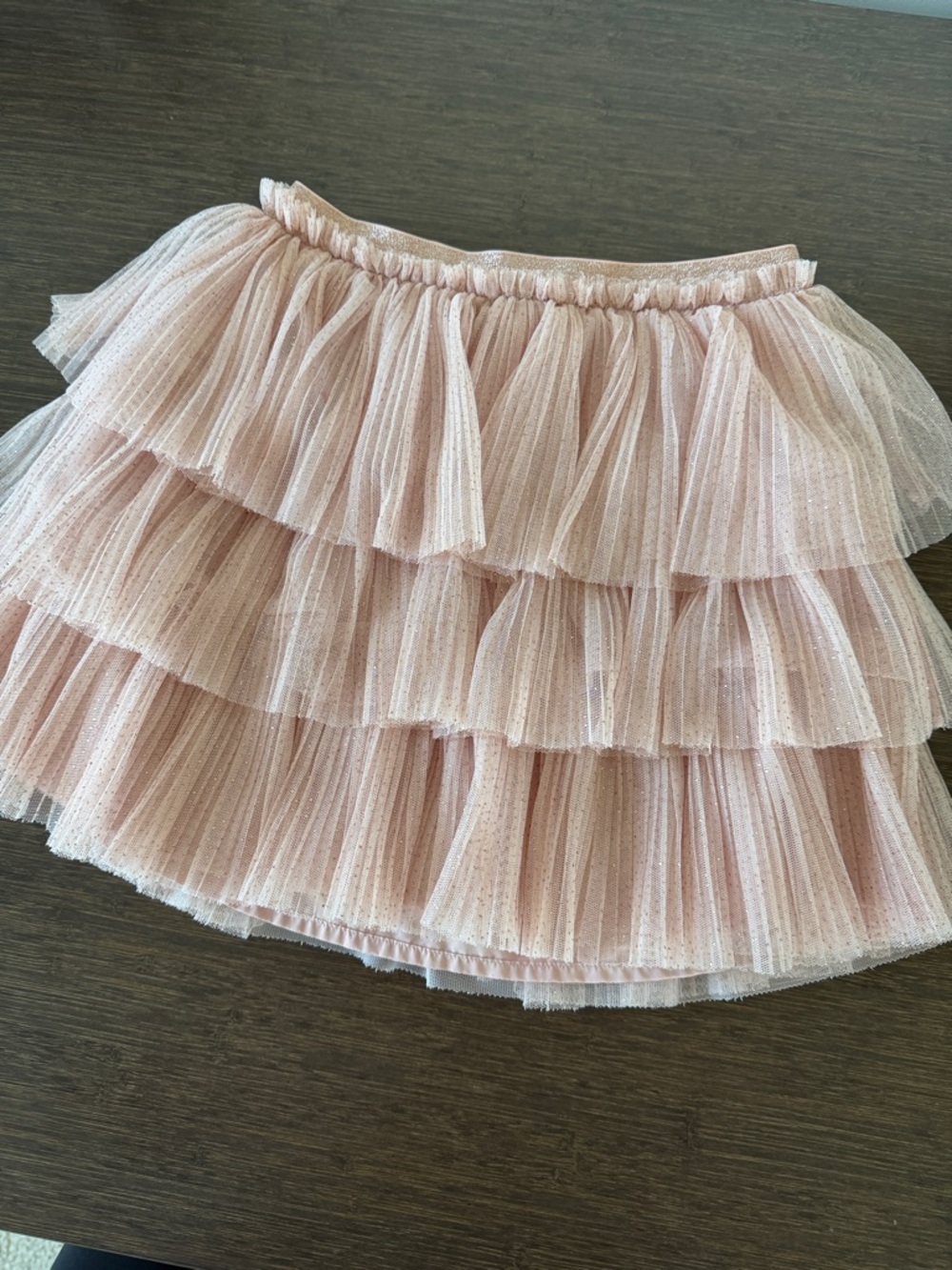 Cat & Jack Pink Tiered Tulle Skirt Size Medium